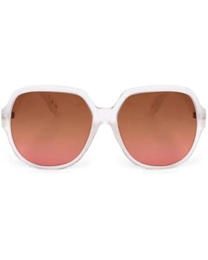adidas Geometric-Frame Sunglasses - White