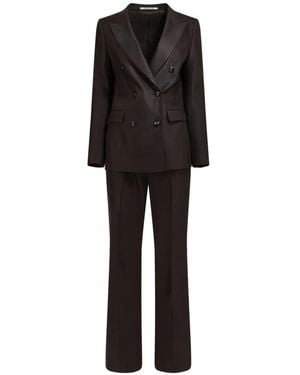 Tagliatore Double-Breasted Parigi Suit - Black