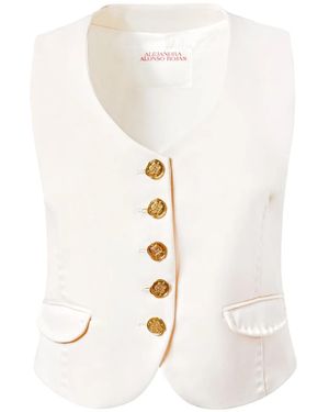 Alejandra Alonso Rojas Weste Mit V-Ausschnitt - Natur