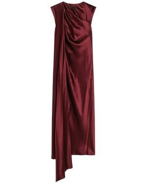 Max Mara Vestido Pianoforte Asimétrico - Rojo
