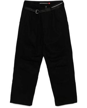 ANDERSSON BELL Weite Jeans Mit Überkreuzten Trägern - Schwarz
