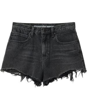 Alexander Wang Farrah Denim Shorts - Black