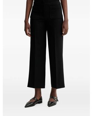 Sessun Pressed-Crease Trousers - Black