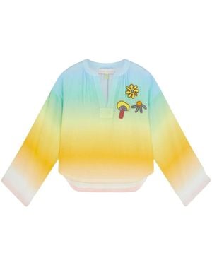 Mira Mikati ロゴアップリケ ブラウス - イエロー