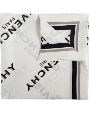 Givenchy Silk Scarf - Grey