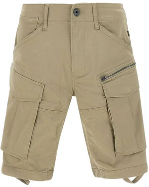 G-Star Organic Cotton-Blend Cargo Shorts - Natural