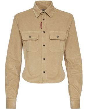 DSquared² Corduroy Shirt - Natural