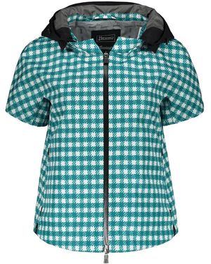 Herno Check-Print Jacket - Blue