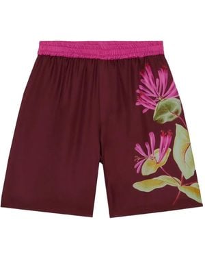 Pierre Louis Mascia フローラル ショートパンツ - レッド
