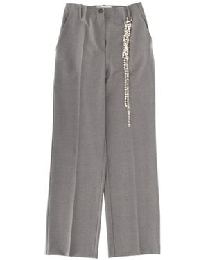 Circus Hotel Embellished-Detail Trousers - Grey