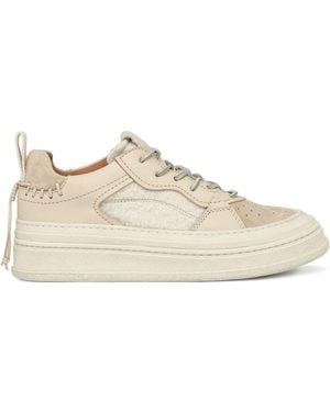 Buttero Circolo Panelled Trainers - Natural