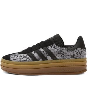 adidas Gazelle Bold Floral-Print Trainers - Black