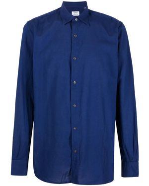 Aspesi Long-Sleeved Cotton Shirt - Blue