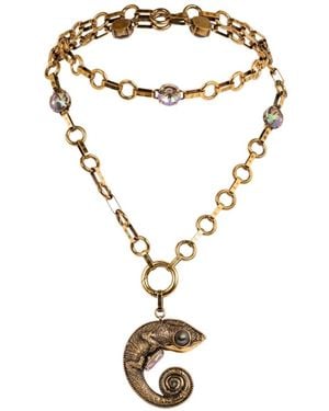 Etro Collana Arnica Chameleon Con Cristalli - Metallizzato