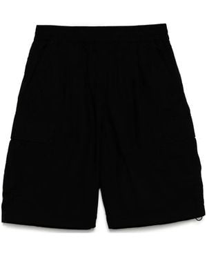 Chocoolate Drawstring Cargo Shorts - Black