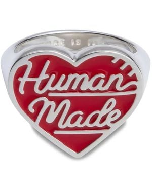 Human Made Heart-shaped silver ring - Rot