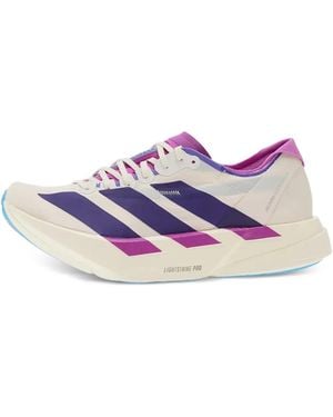 adidas Striped Adizero Adios Pro 4 Sneakers - Purple