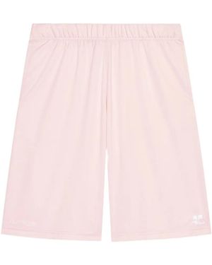 Courreges Pantalones Cortos Con Cinturilla Elástica - Rosa