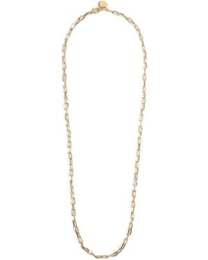 La DoubleJ Chain-Link Necklace - White