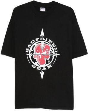 Badfriend T-Shirt Mit Grafischem Print - Schwarz