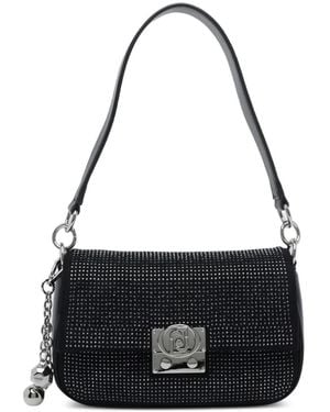Liu Jo Crystal-Embellished Shoulder Bag - Black