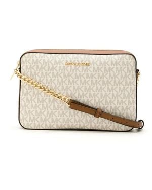 MICHAEL Michael Kors Large Jet Set Ew Crossbody Bag - Natural