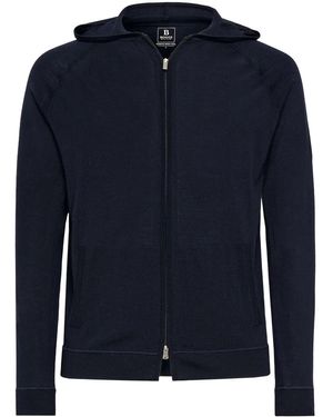 BOGGI Kapuzenjacke Aus Merinowolle - Blau