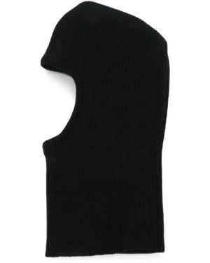 Ernest W. Baker Cagoule En Maille À Design Côtelé - Black