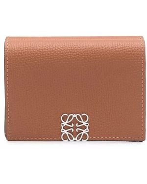 Loewe Anagram Tri-Fold Wallet - Brown