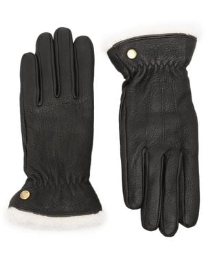 Barbour Handschuhe Mit Fleece-Besatz - Schwarz