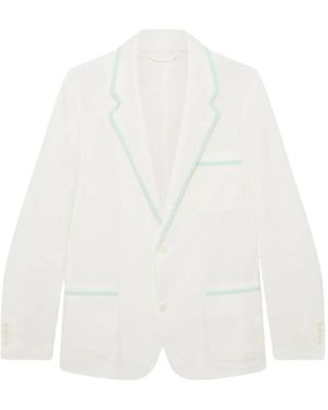 CASABLANCA Contrast-Piping Jacket - White