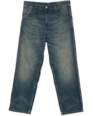 Carhartt Vaqueros Simple Rectos - Azul