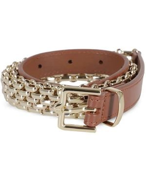 Weekend by Maxmara Chain Buckled Belt - Brown