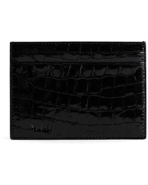 Yu Mei Youhan Crocodile-Effect Cardholder - Black