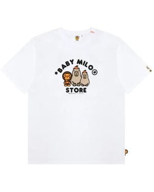 *BABY MILO® STORE BY *A BATHING APE® Baby Milo Graphic-Print T-Shirt - White