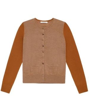 Maliparmi Cardigan Colors Of The World En Laine - Brown
