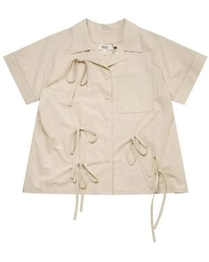 Renaissance Renaissance Bunny Bow-Detail Shirt - Natural