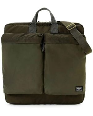 Porter-Yoshida and Co Force 2Way Tote Bag - Green