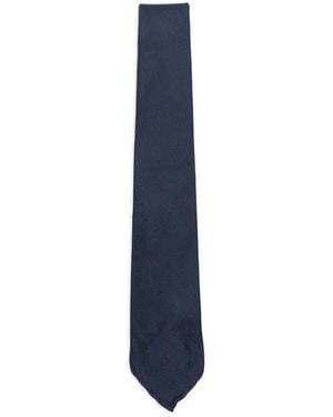 Dell'Oglio Martin Textured-Finish Tie - Blue