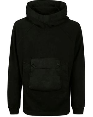 C.P. Company Pocketed Cotton-Blend Hoodie - Black