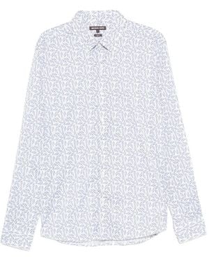 Michael Kors Leaf-Print Shirt - White