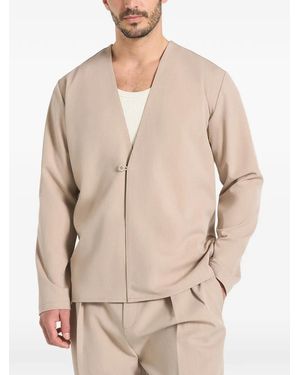 Manière De Voir Alex Back-Pleat Shirt - Natural
