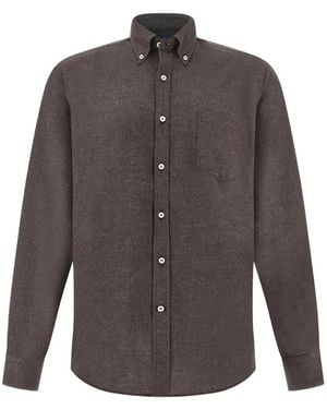 Paul & Shark Chemise À Carreaux - Gray
