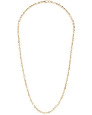 Lizzie Mandler Collier En 18Ct Pavé De Diamants - Blanc