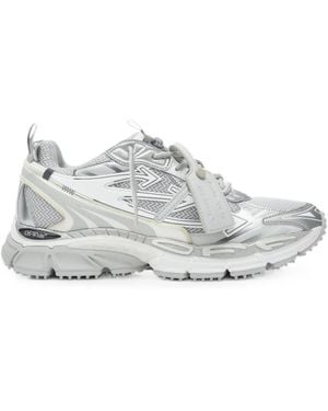 Off-White c/o Virgil Abloh Arrows-Patch Panelled Trainers - White