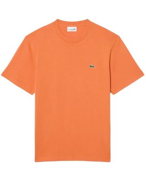 Lacoste Logo-Patch T-Shirt - Orange