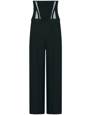 Mugler Corset Waist Trousers - Black
