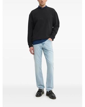 Hackett Short-Sleeve Button Polo Shirt - Blue
