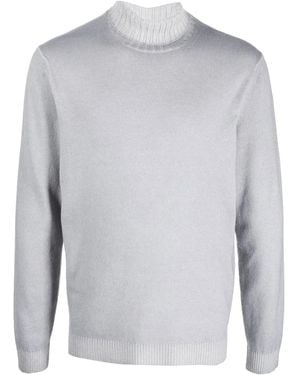Malo Fine-Knit Roll-Neck Jumper - White