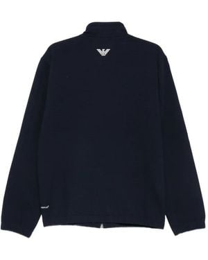EA7 Jogginganzug Mit Streifen - Blau
